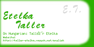 etelka taller business card